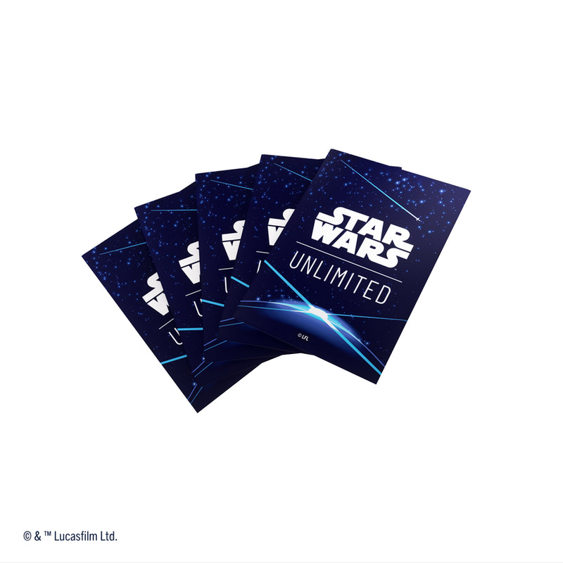 Load image into Gallery viewer, Star Wars: Unlimited Art Sleeves Double Sleeving Pack - Space Blue
