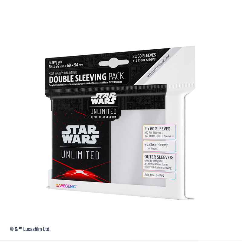 Load image into Gallery viewer, Star Wars: Unlimited Art Sleeves Double Sleeving Pack - Space Red
