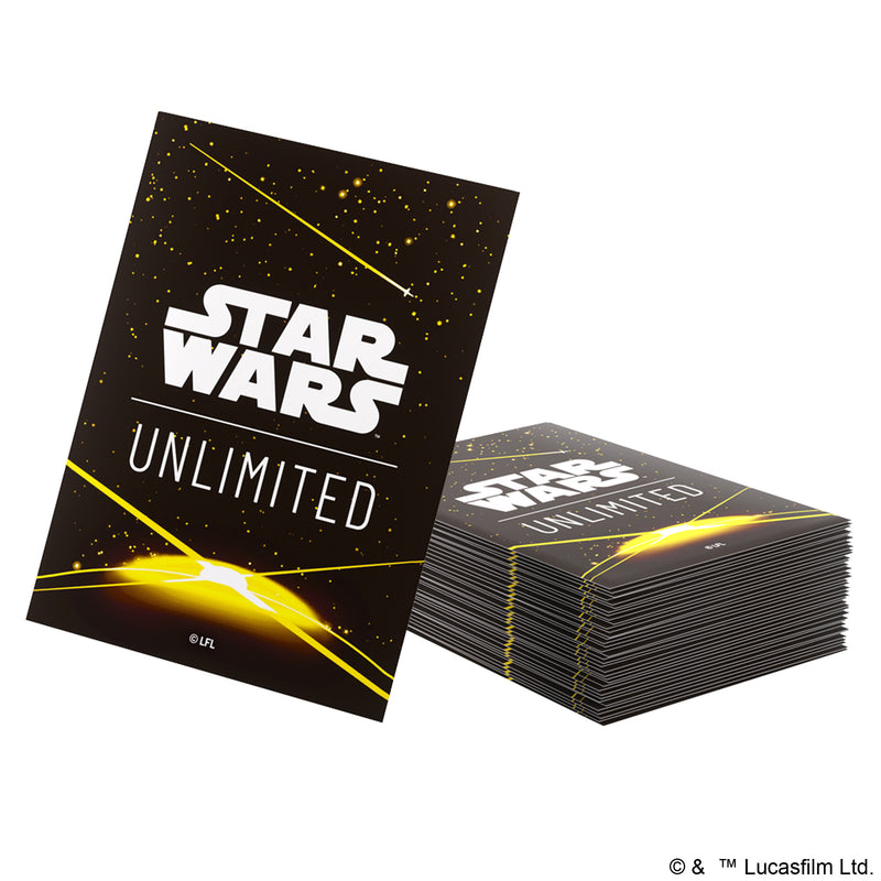 Load image into Gallery viewer, Star Wars: Unlimited Art Sleeve Card Back Yellow
