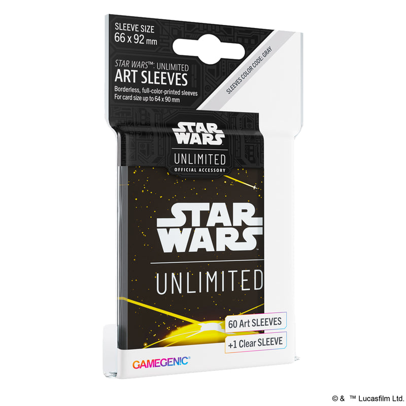 Load image into Gallery viewer, Star Wars: Unlimited Art Sleeve Card Back Yellow
