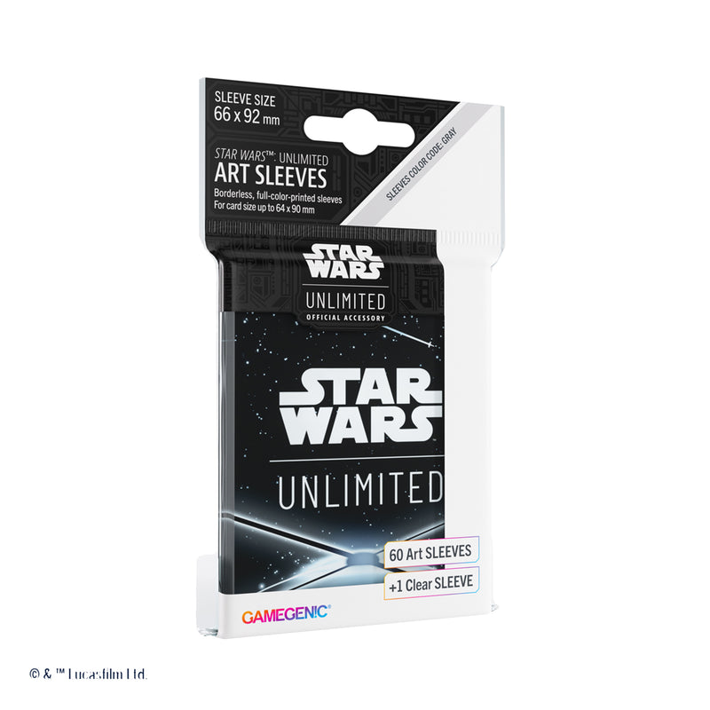 Load image into Gallery viewer, Star Wars: Unlimited Art Sleeves Card Back Black
