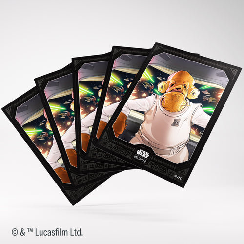 asmodee card sleeves Star Wars: Unlimited Premium Art Sleeve Back Magenta and built for durability Gamegenic Just Sleeves Red Standard