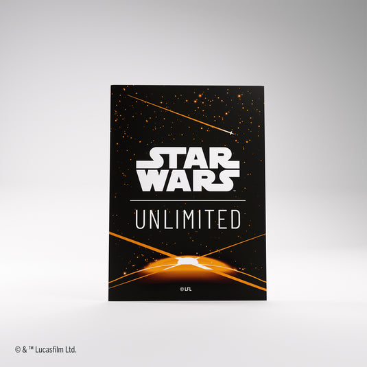 Star Wars: Unlimited Premium Art Sleeve Card Back Orange Asmodee USA Star Wars: Unlimited Premium Art Sleeve Card Back Orange Asmodee USA