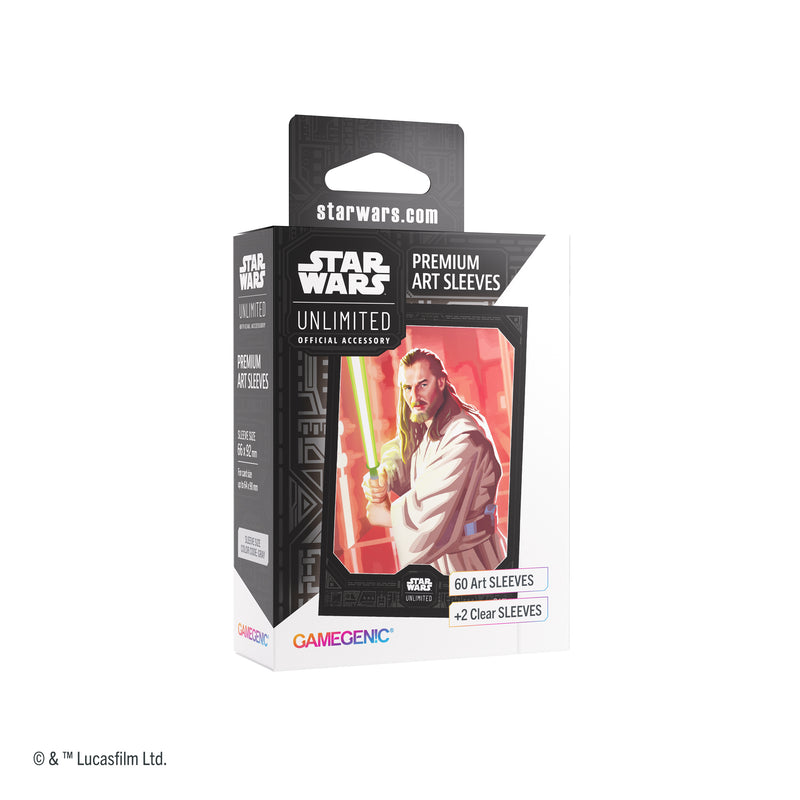 Load image into Gallery viewer, Star Wars: Unlimited Premium Art Sleeve - Qui-Gon Jinn
