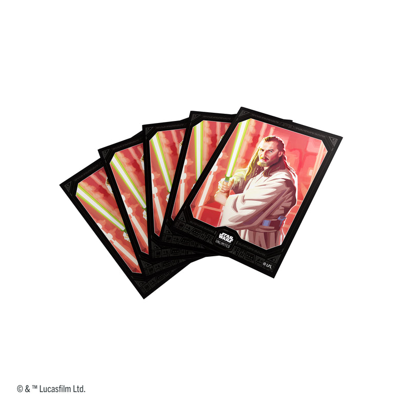 Load image into Gallery viewer, Star Wars: Unlimited Premium Art Sleeve - Qui-Gon Jinn
