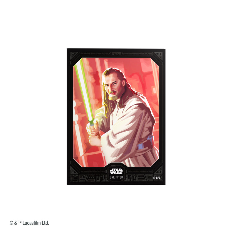 Load image into Gallery viewer, Star Wars: Unlimited Premium Art Sleeve - Qui-Gon Jinn
