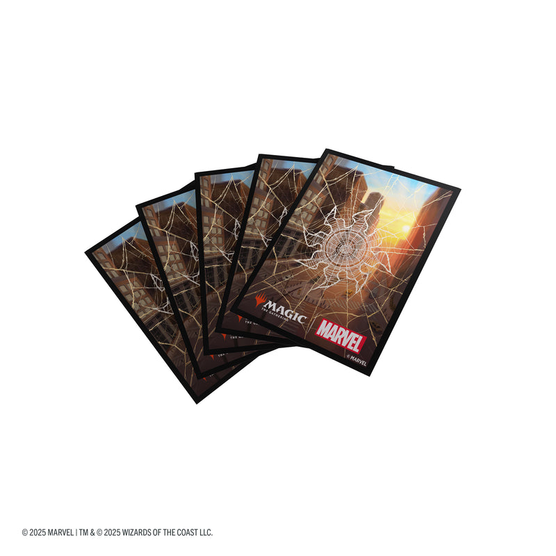 Load image into Gallery viewer, Magic: The Gathering | Marvel&#39;s Spider-Man Premium Art Sleeves - Spider-Man Plains
