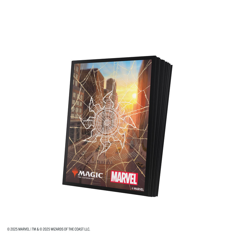 Load image into Gallery viewer, Magic: The Gathering | Marvel&#39;s Spider-Man Premium Art Sleeves - Spider-Man Plains
