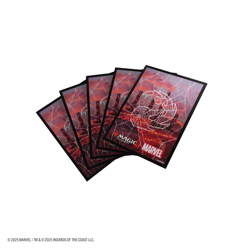 Load image into Gallery viewer, Magic: The Gathering | Marvel&#39;s Spider-Man Premium Art Sleeves - Spider-Man Mountain
