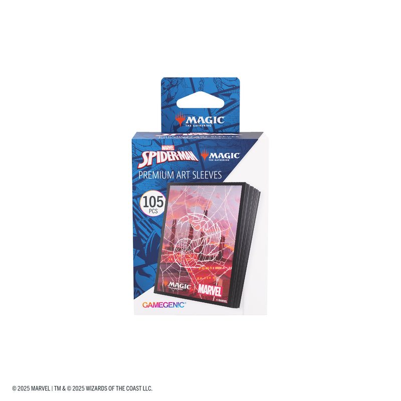 Load image into Gallery viewer, Magic: The Gathering | Marvel&#39;s Spider-Man Premium Art Sleeves - Spider-Man Mountain
