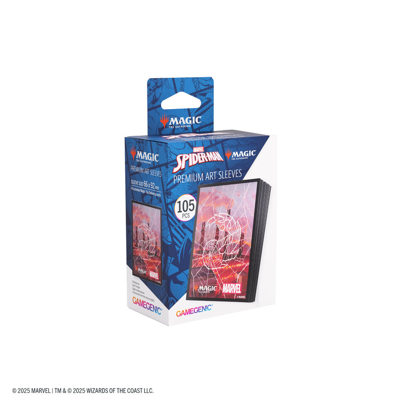 Load image into Gallery viewer, Magic: The Gathering | Marvel&#39;s Spider-Man Premium Art Sleeves - Spider-Man Mountain
