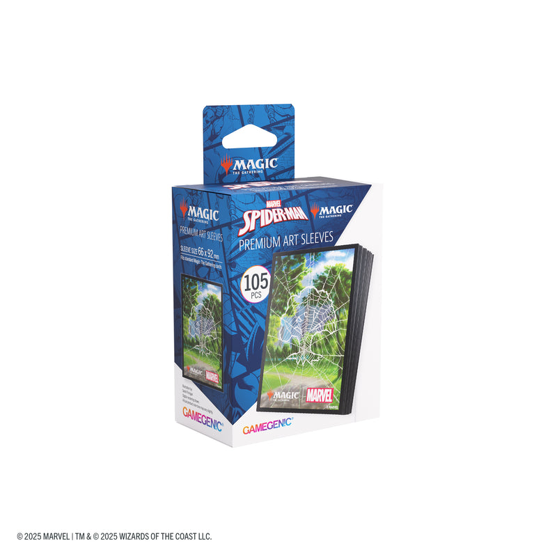 Load image into Gallery viewer, Magic: The Gathering | Marvel&#39;s Spider-Man Premium Art Sleeves - Spider-Man Forest
