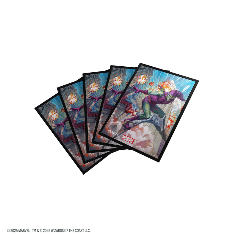 Load image into Gallery viewer, Magic: The Gathering | Marvel&#39;s Spider-Man Premium Art Sleeves - Green Goblin
