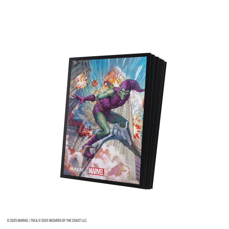Load image into Gallery viewer, Magic: The Gathering | Marvel&#39;s Spider-Man Premium Art Sleeves - Green Goblin
