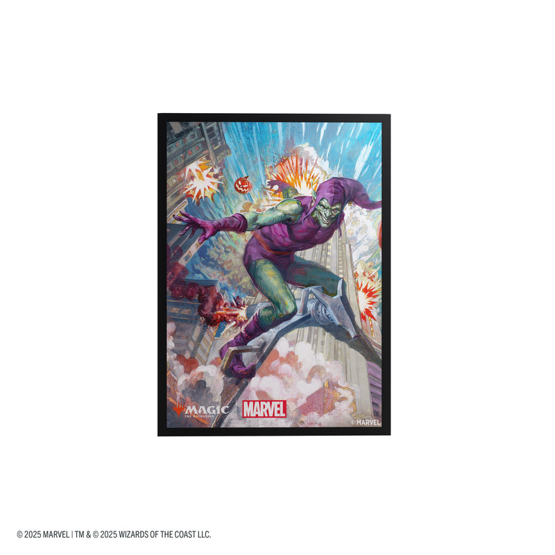 Load image into Gallery viewer, Magic: The Gathering | Marvel&#39;s Spider-Man Premium Art Sleeves - Green Goblin
