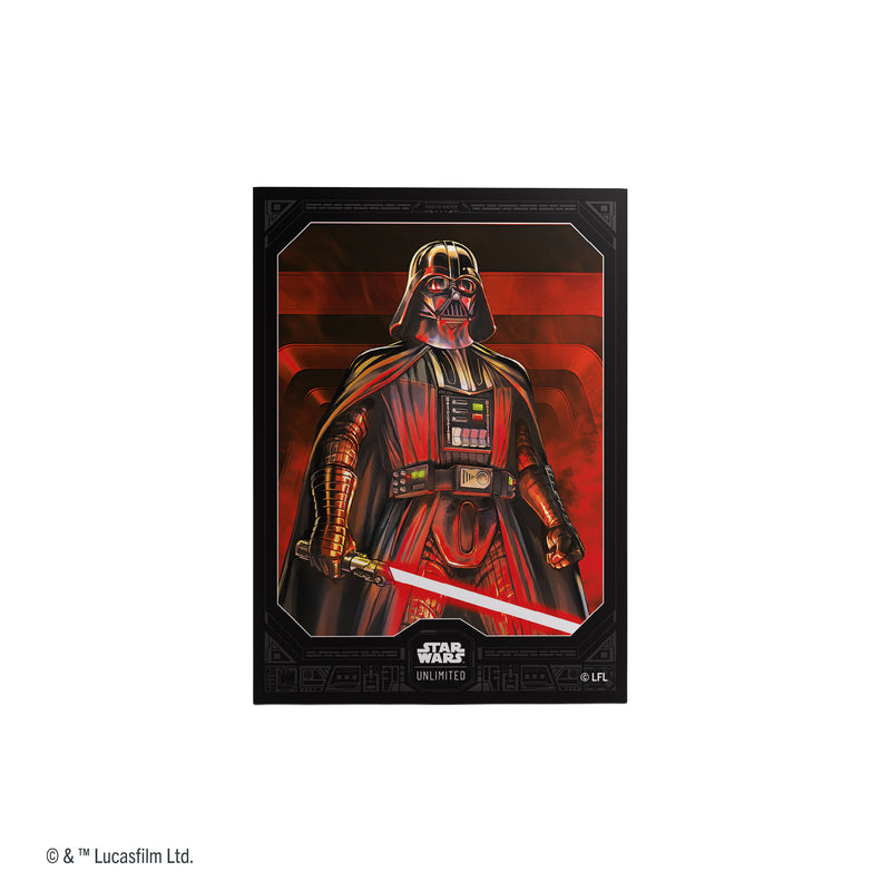 Load image into Gallery viewer, Star Wars: Unlimited Premium Art Sleeves - Darth Vader Unstoppable - card sleeve with art of Darth Vader.
