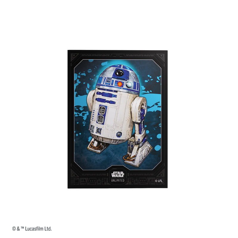 Load image into Gallery viewer, Star Wars: Unlimited Premium Art Sleeves - R2-D2 - card sleeve with art of R2-D2

