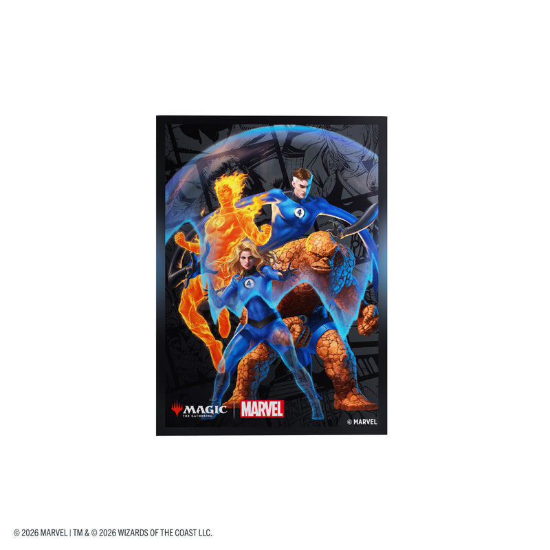 Load image into Gallery viewer, Magic: The Gathering | Marvel Super Heroes Premium Art Sleeves - The Fantastic Four - Card sleeve with art of the Fantastic Four.
