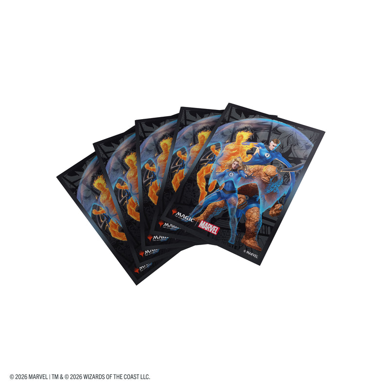 Load image into Gallery viewer, Magic: The Gathering | Marvel Super Heroes Premium Art Sleeves - The Fantastic Four - Card sleeves with art of the Fantastic Four.
