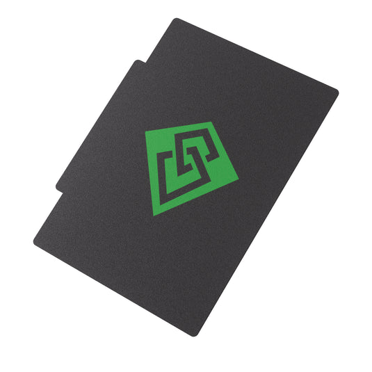 Arkham Horror: Deck Tome - New Edition Green - black card divider with icon in green.