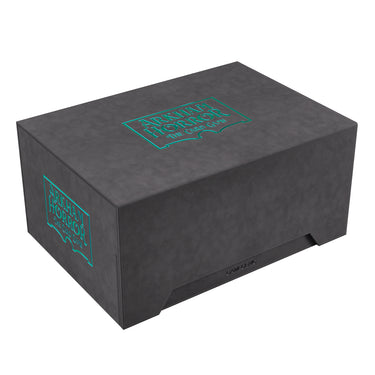 Image of front of Arkham Horror: Game Night Chest featuring Arkham Horror The Card Game logo in green