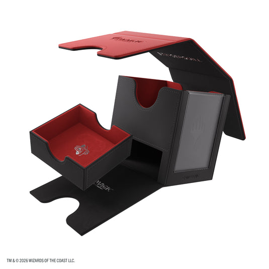 Magic: The Gathering | Reality Fracture Sidekick PRO 100+ XL - Stingerquill - View of deck box, removeable storage compartment, and removeable lid.