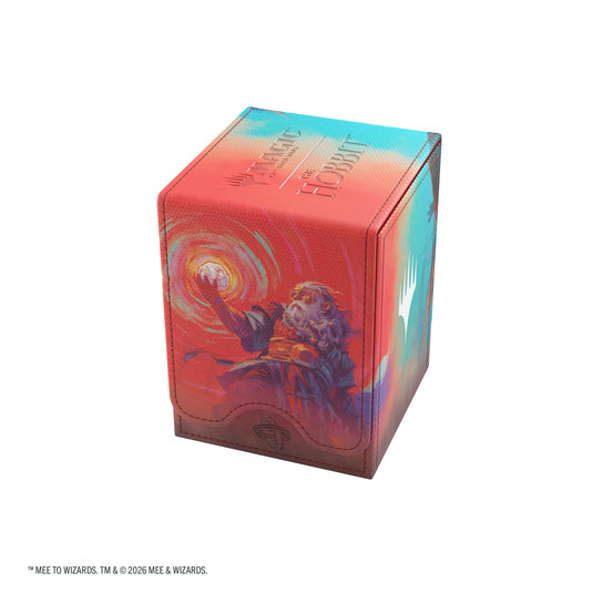 Magic: The Gathering | The Hobbit Squire 80+ XL - The Arkenstone/Smaug, Worm of Dread - Back of deck box featuring art of The Arkenstone. 