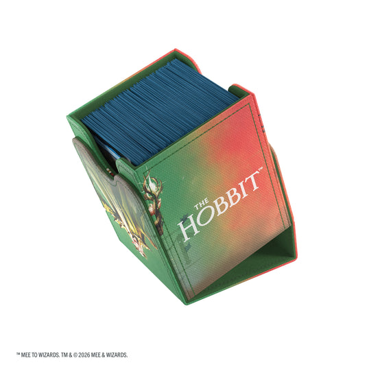 Magic: The Gathering | The Hobbit Squire 80+ XL - Thranduil, the Elvenking/The Mountain-King - Vie wof open deck box with sample cards inside. 