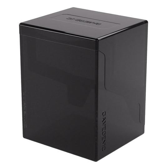 Bastion 80+ XL Black - View of back of black deck box with Gamegenic branding.