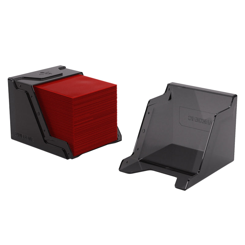 Load image into Gallery viewer, Bastion 80+ XL Black - View of open deck box with sample cards inside.
