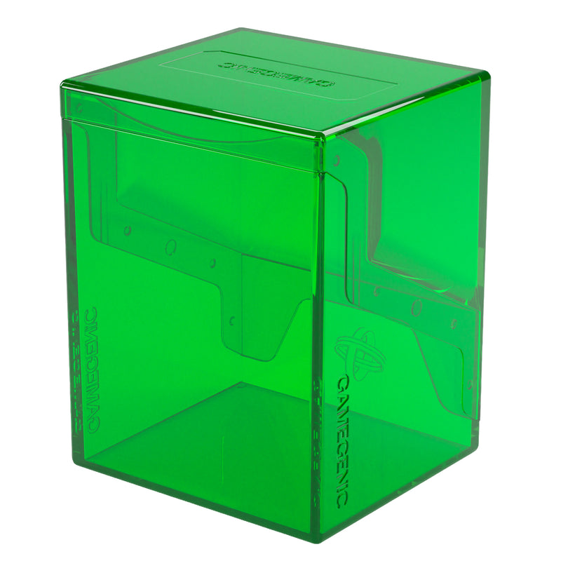 Load image into Gallery viewer, Bastion 80+ XL Green - View of back of deck box with Gamegenic branding.
