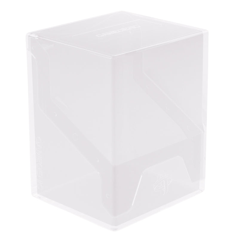 Load image into Gallery viewer, Bastion 80+ XL White - View of front of deck box with Gamegenic branding.
