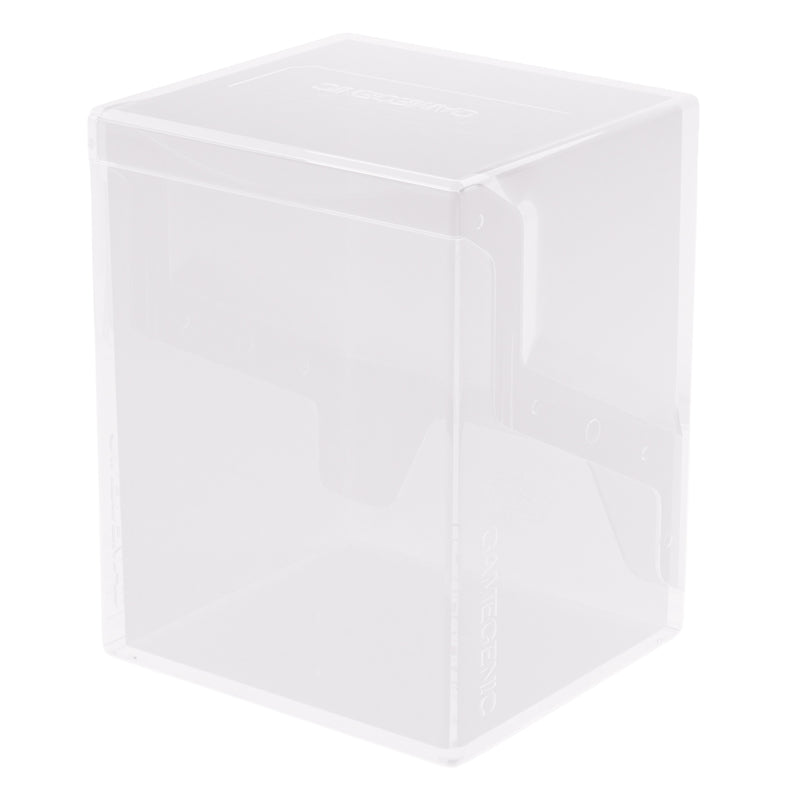 Load image into Gallery viewer, Bastion 80+ XL White - View of back of deck box with Gamegenic branding.
