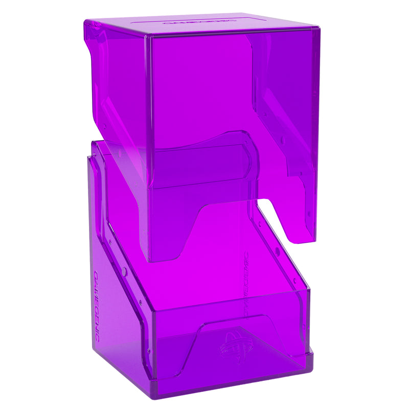 Load image into Gallery viewer, Bastion 80+ XL Purple - View of deck box showing how it divides in two.

