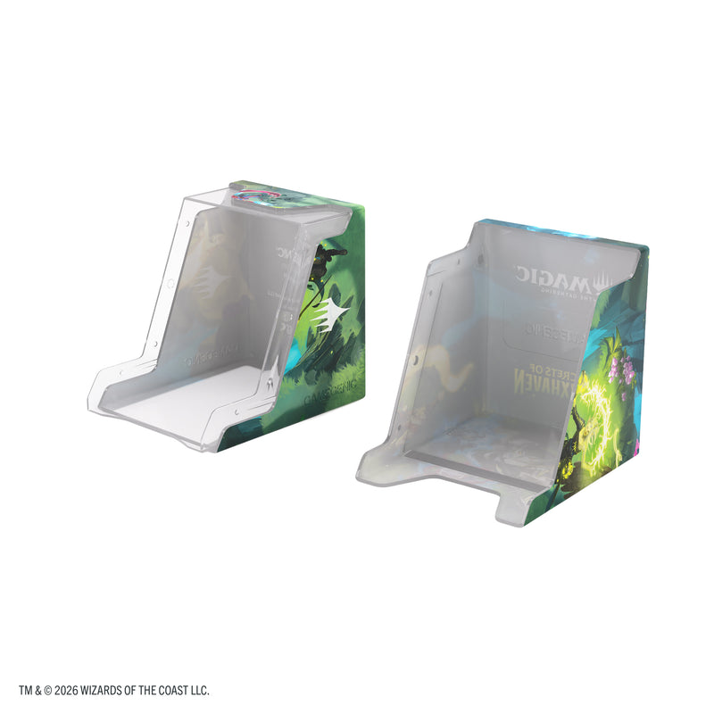 Load image into Gallery viewer, Magic: The Gathering | Secrets of Strixhaven Bastion 100+ XL - Strixhaven Students - view of open deck box split into two halves.
