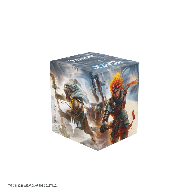Load image into Gallery viewer, Magic: The Gathering | Reality Fracture Bastion 100+ XL - Charge the Sanctum - View of front of deck box featuring art of Magic the Gathering characters and the Magic the Gathering logo.
