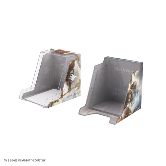Magic: The Gathering | Reality Fracture Bastion 100+ XL - Charge the Sanctum - View of two halves of empty deck box.