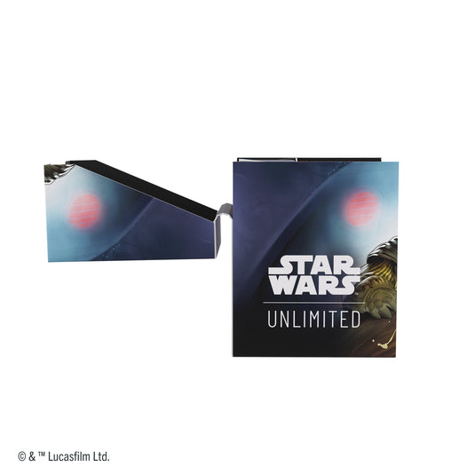 Star Wars: Unlimited Soft Crate - Leia Organa/Jabba the Hutt side of box with Star Wars Unlimited Logo