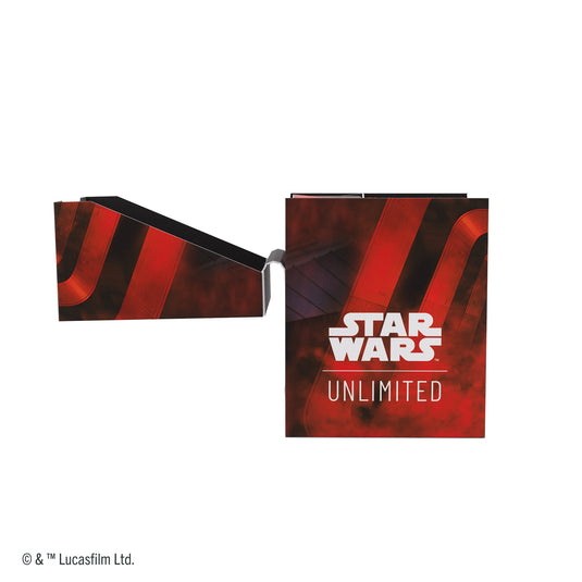 Star Wars: Unlimited Soft Crate - Darth Vader Unstoppable/Director Krennic side of box with Star Wars Unlimited logo.