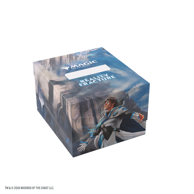 Load image into Gallery viewer, Magic: The Gathering | Reality Fracture Soft Crate 100+ XL Sideloading - Tam Beleren, Conflicted/Jace, Building Reality - View of front of box featuring Magic the Gathering and Reality Fractured branding, and with art of Maic the Gathering character on the front.
