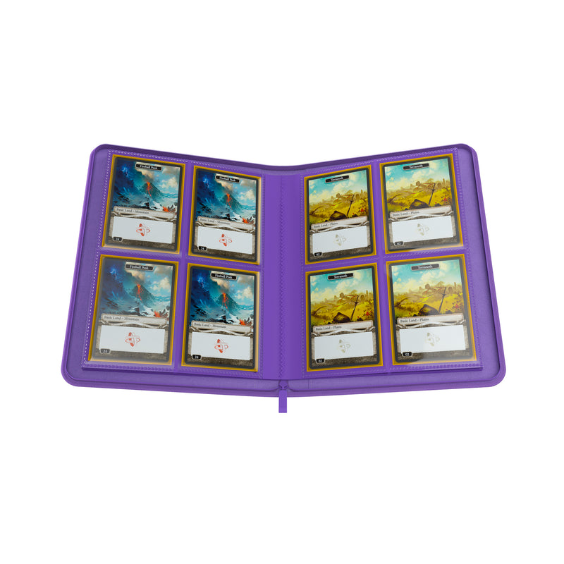 Load image into Gallery viewer, Zip-Up Album 8-Pocket Purple
