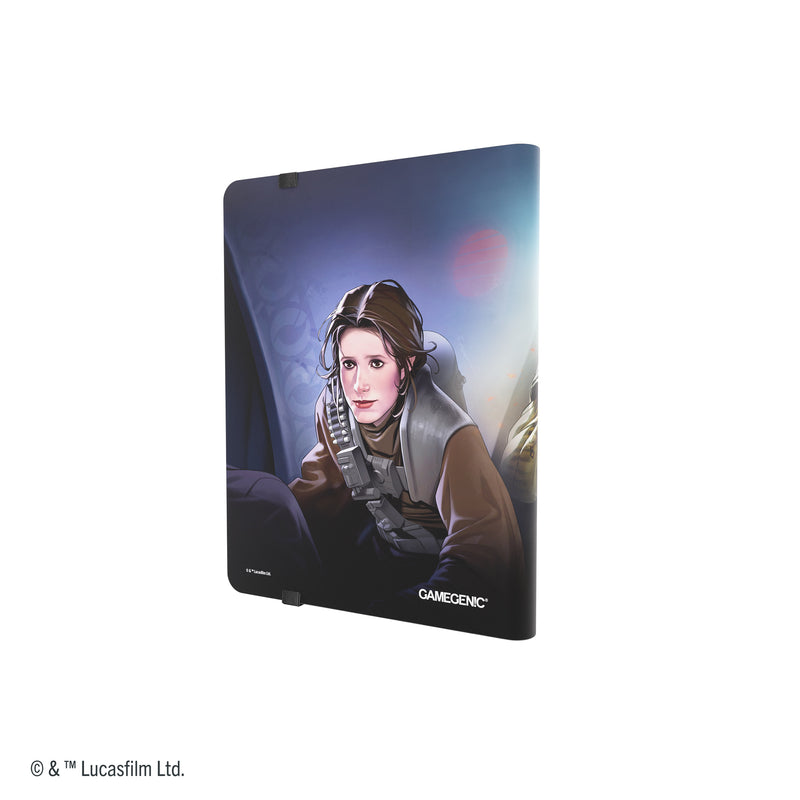 Load image into Gallery viewer, Star Wars: Unlimited 18-Pocket Album - Leia Organa/Jabba the Hutt back of album with art of Leia Organa.
