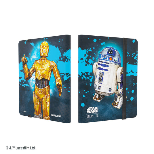 Star Wars: Unlimited 18-Pocket Album - C-3PO/R2-D2 front and back of album featuring art of C-3PO and R2-D2