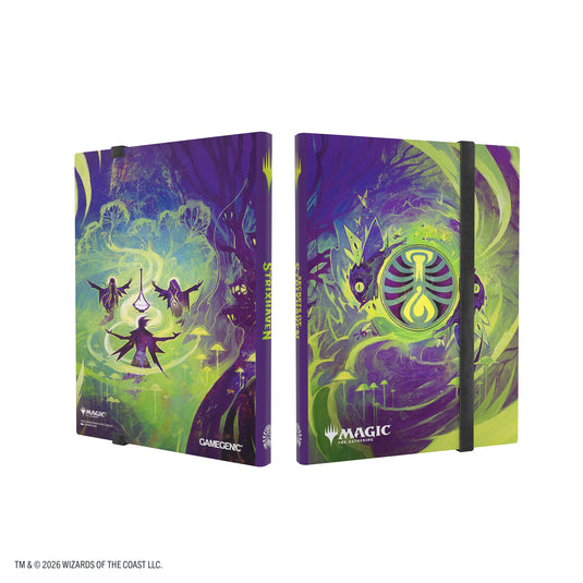 Magic: The Gathering | Secrets of Strixhaven Casual Album 18-Pocket  - Witherbloom - view of front and back of album featuring purple and green  Witherbloom art design.