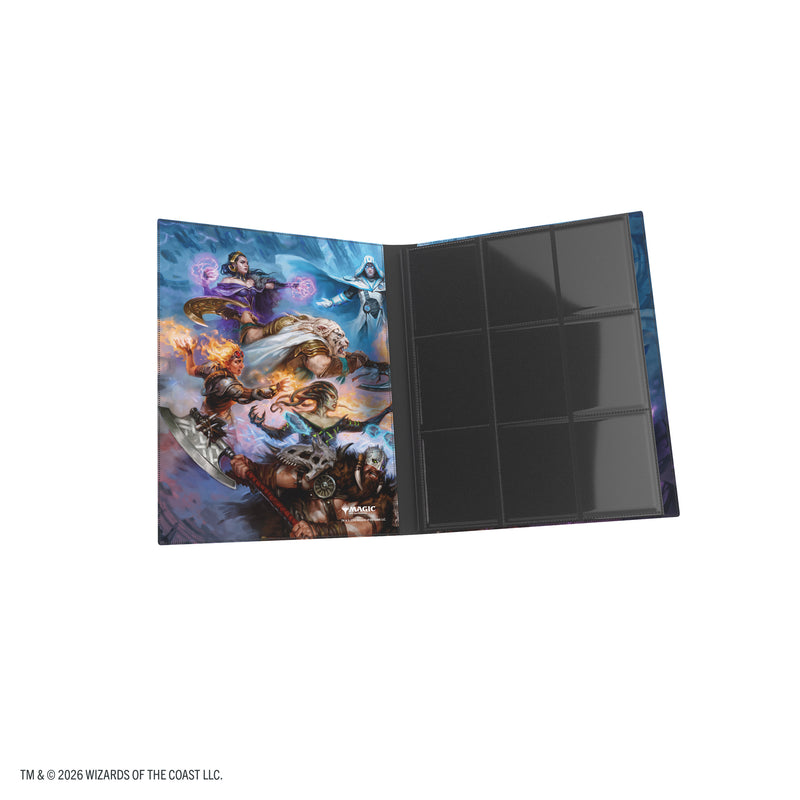 Load image into Gallery viewer, Magic: The Gathering | Reality Fracture Casual Album 18-Pocket  - Face Yourself - View of open card album showing card sheets and front cover.
