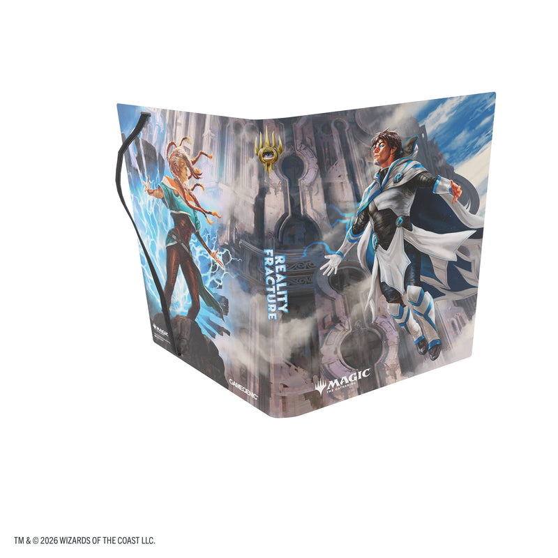 Load image into Gallery viewer, Magic: The Gathering | Reality Fracture Casual Album 18-Pocket  - Tam Beleren, Conflicted/Jace, Building Reality - View of front and back cover featuring art of Magic the Gathering characters and Reality Fracture on the spine.

