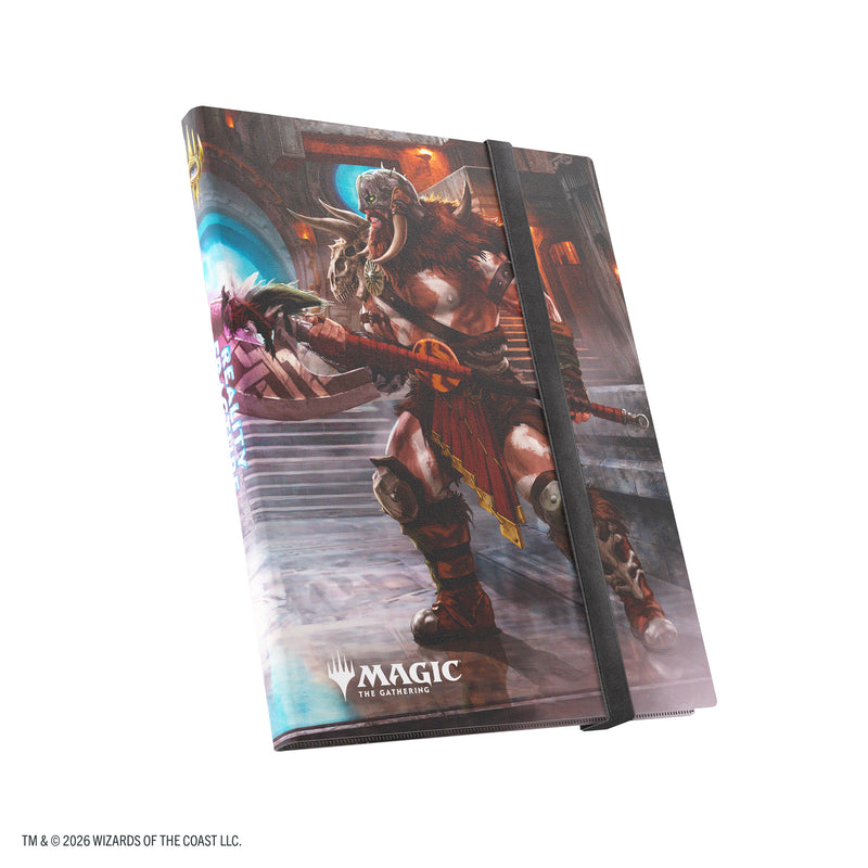 Load image into Gallery viewer, Magic: The Gathering | Reality Fracture Casual Album 18-Pocket  - Garruk of the Veil/Garruk Uncursed - View of front of card album featuring art of Magic the Gathering character with Magic the Gathering branding in the corner.
