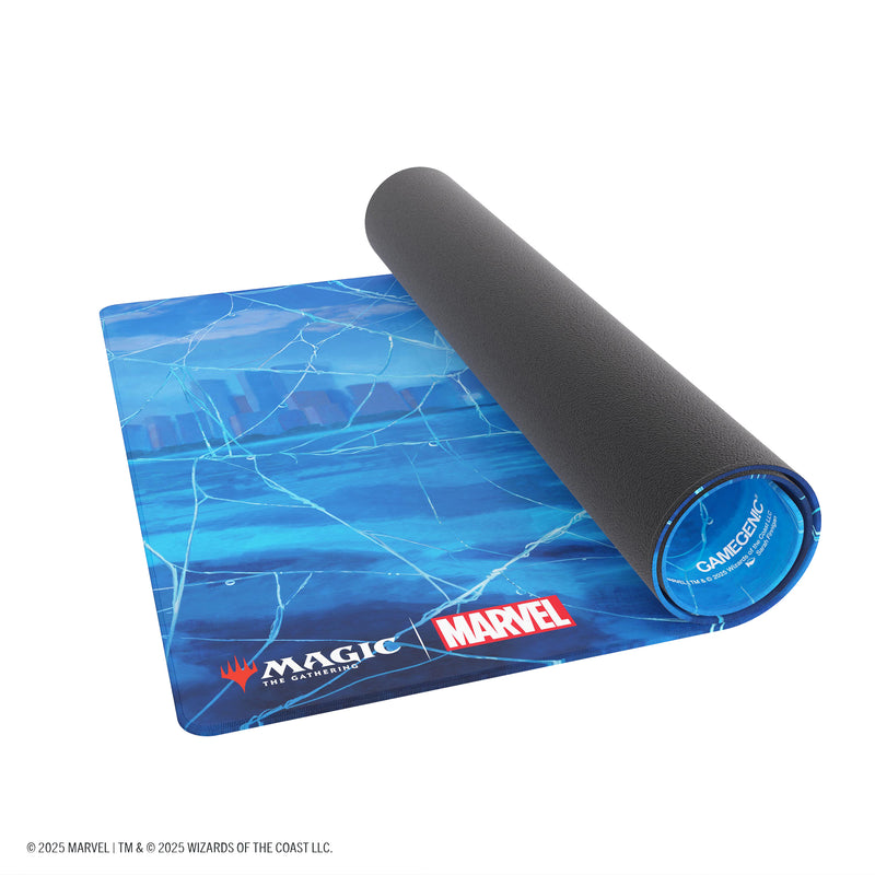 Load image into Gallery viewer, Magic: The Gathering | Marvel&#39;s Spider-Man Shiny Playmat - Spider-Man Island
