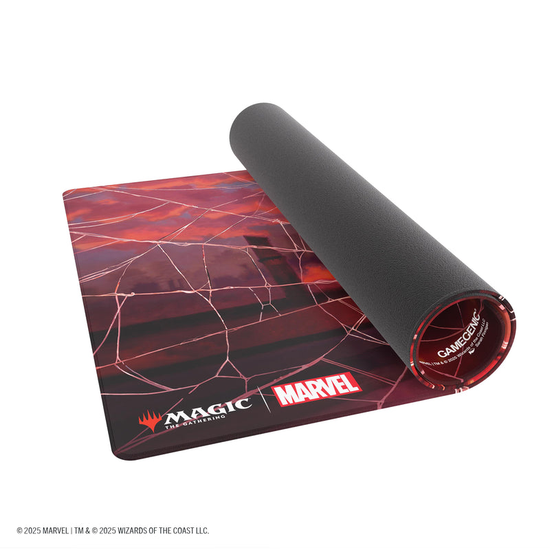 Load image into Gallery viewer, Magic: The Gathering | Marvel&#39;s Spider-Man Shiny Playmat - Spider-Man Mountain
