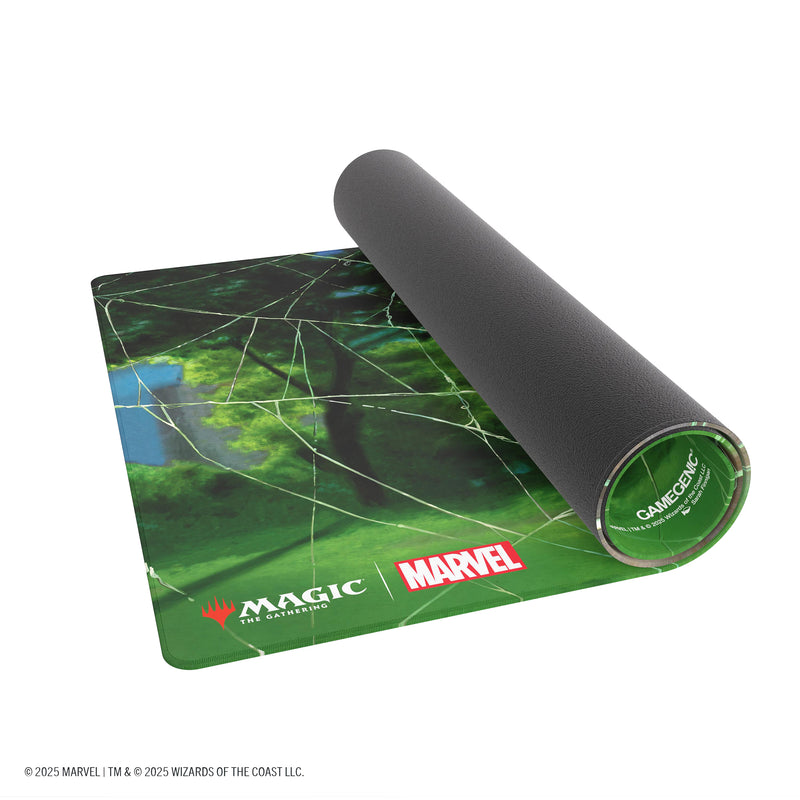 Load image into Gallery viewer, Magic: The Gathering | Marvel&#39;s Spider-Man Shiny Playmat - Spider-Man Forest
